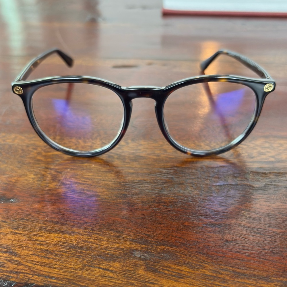 Gucci Havana Tortoise Round Frames
